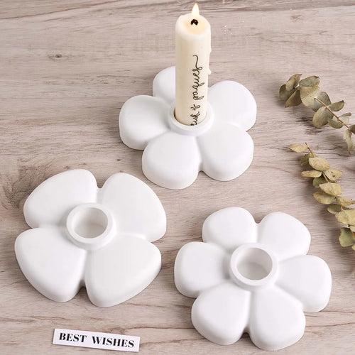 3Pcs Petal Candle Holder Silicone Mold Set.
