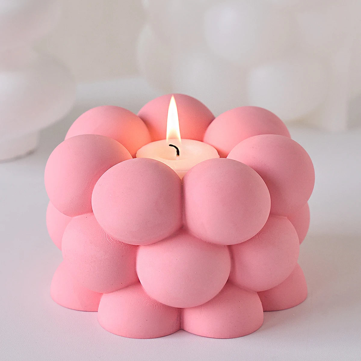 Bubble Candle Holder Silicone Mold