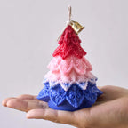 Nivara Rosette Christmas Tree Candle Silicone Mold