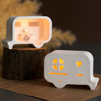 4 in 1 Mini Hollow Camper Ornament Silicone Mold