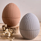 Woven Egg Candle Jar Mold