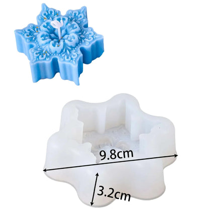 Snowflake Candles Silicone Mold