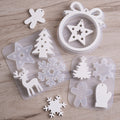 Christmas Hanging Ornaments Silicone Mold.