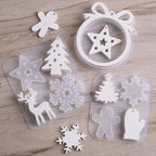 Christmas Hanging Ornaments Silicone Mold.