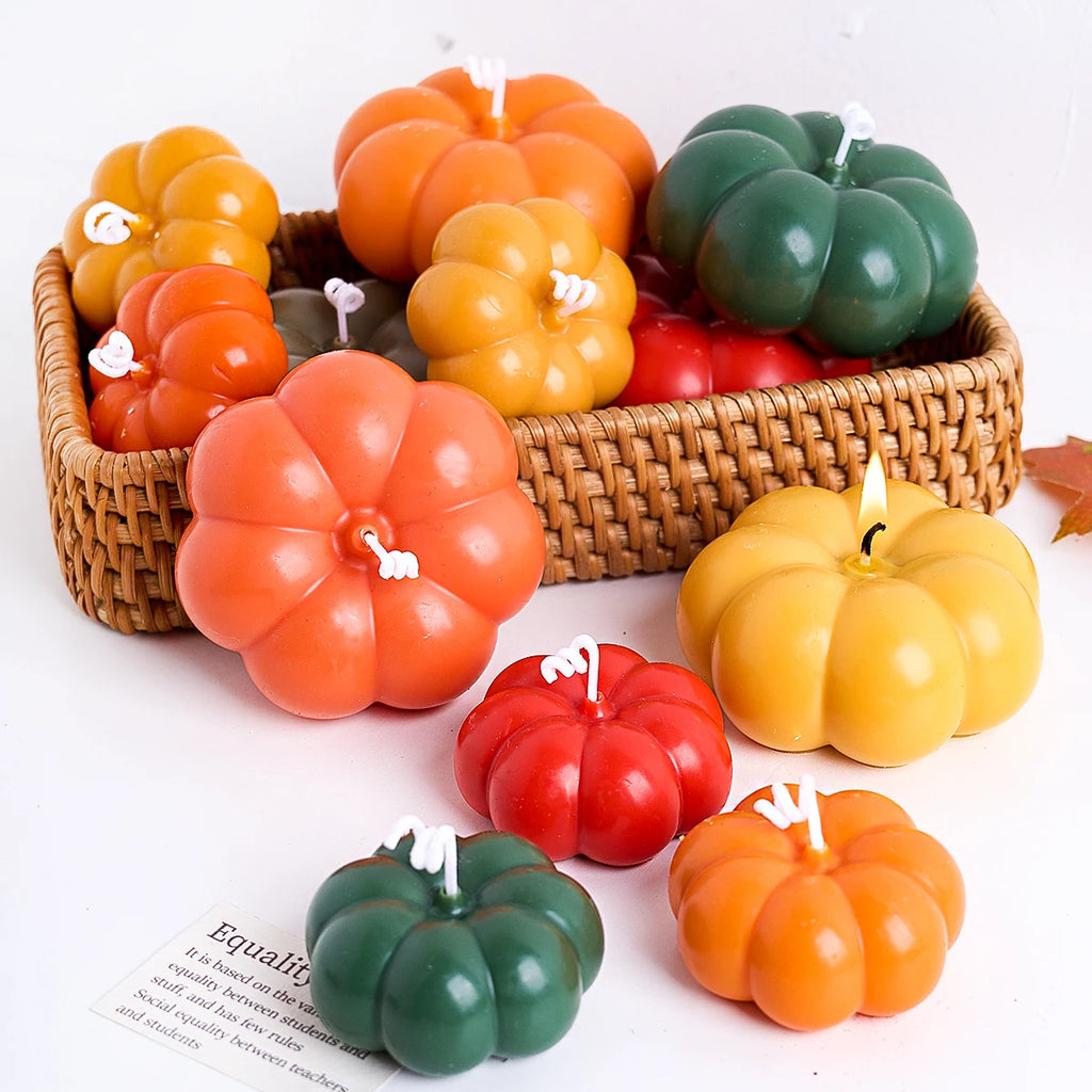 2Pcs Pumpkin Silicone Candle Molds