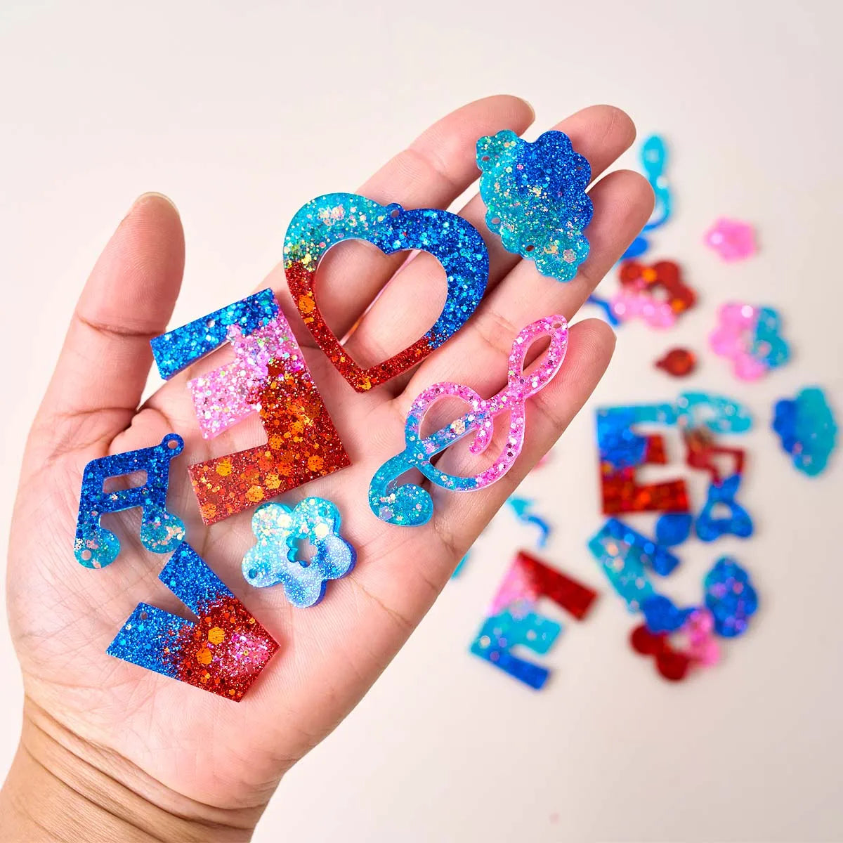 Multi-in-one Resin Earring Silicone Mold.