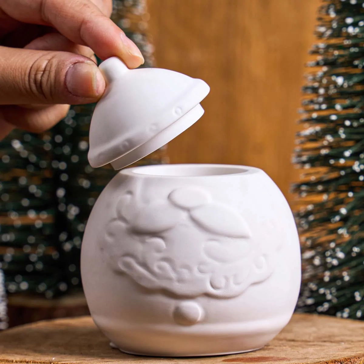 Santa Claus Storage Jar Silicone Mold Set