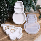 Locun Sectioned Christmas Trinket Tray Silicone Mold