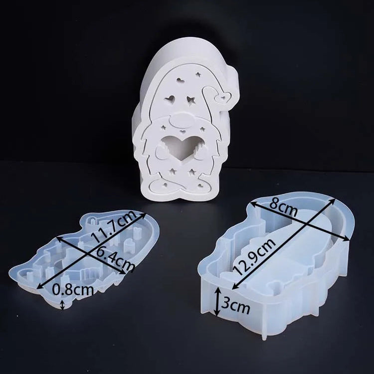 Christmas Hollow Silhouette Lamp Silicone Mold