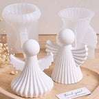 2-Piece Quiet Grace Angel Silicone Mold Set