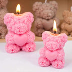 Cordis Rose Heart Bear Silicone Mold