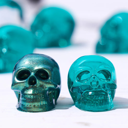 10Pcs Mini 3D Skull Resin Molds Set