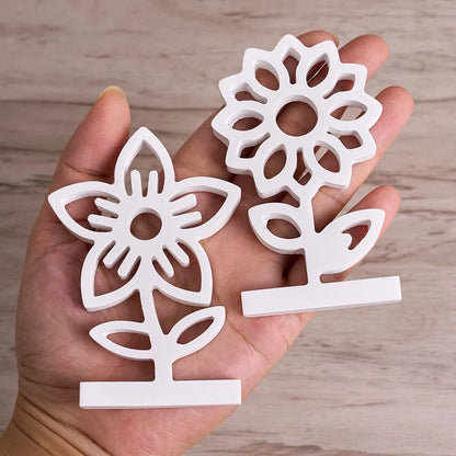 Hollow Floral Planter Ornament Silicone Mold