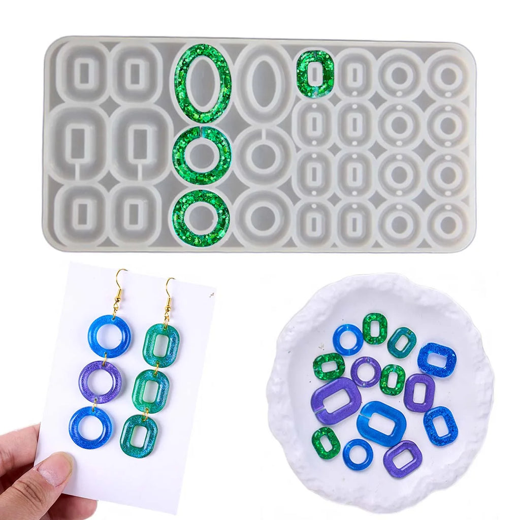 All-in-One Earring Maker Silicone Mold