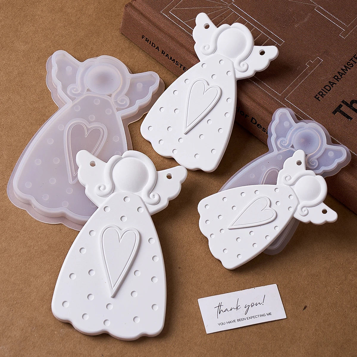 3Pcs Angel Pendant Silicone Mold Set