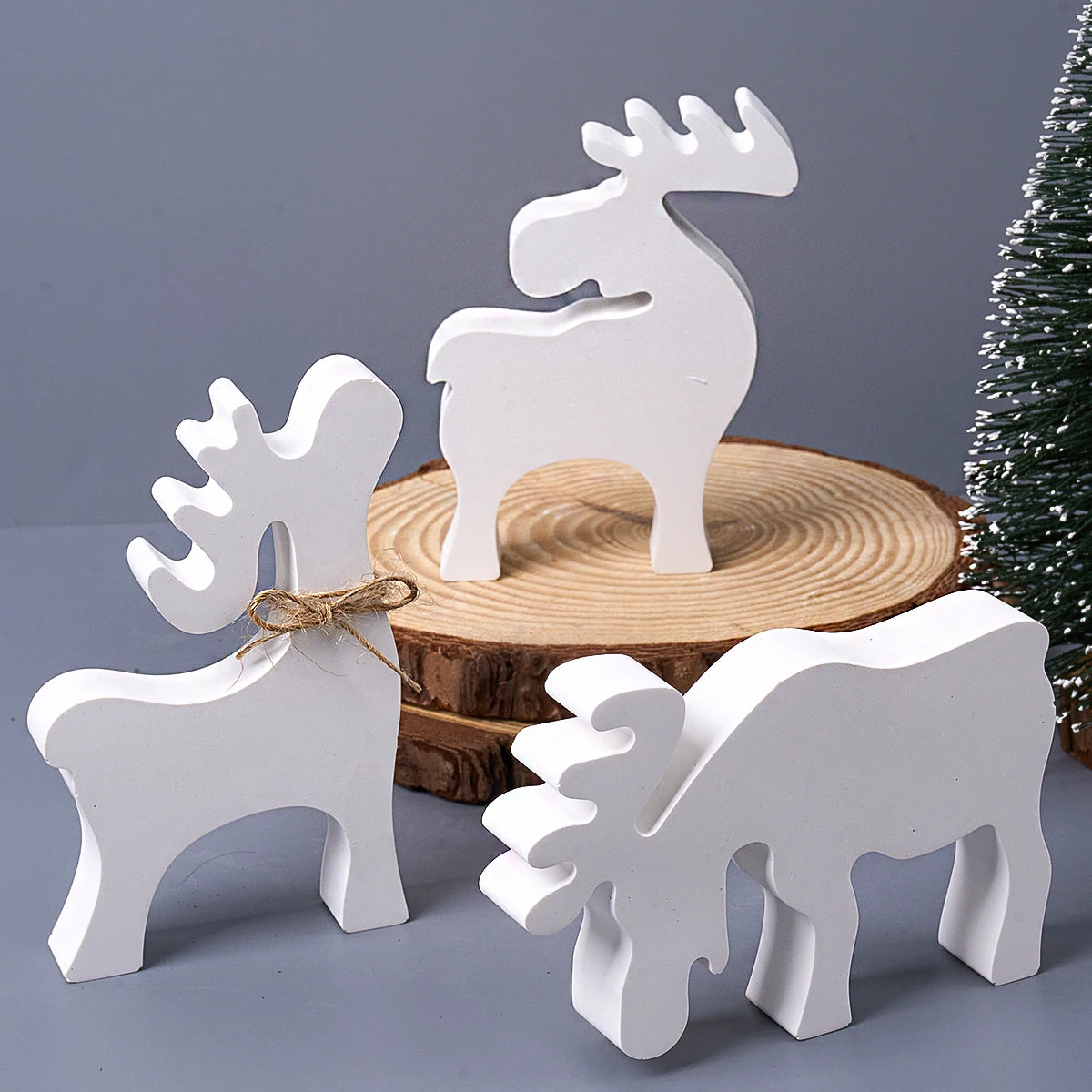 3 in 1 Elk Ornament Silicone Mold.