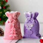 Christmas Gift Bag Candle Silicone Mold