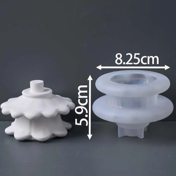 European Style Pillar Candle Base Molds Lamp Holder B