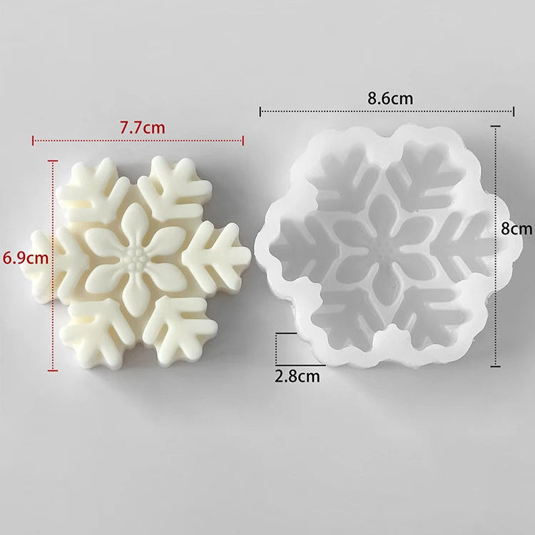 Snowflake Silicone Mold for Candles, Soap, or Resin