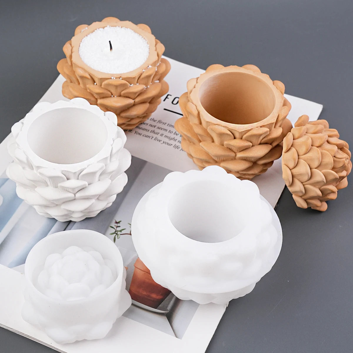 Orsa Scale Pinecone Silicone Mold