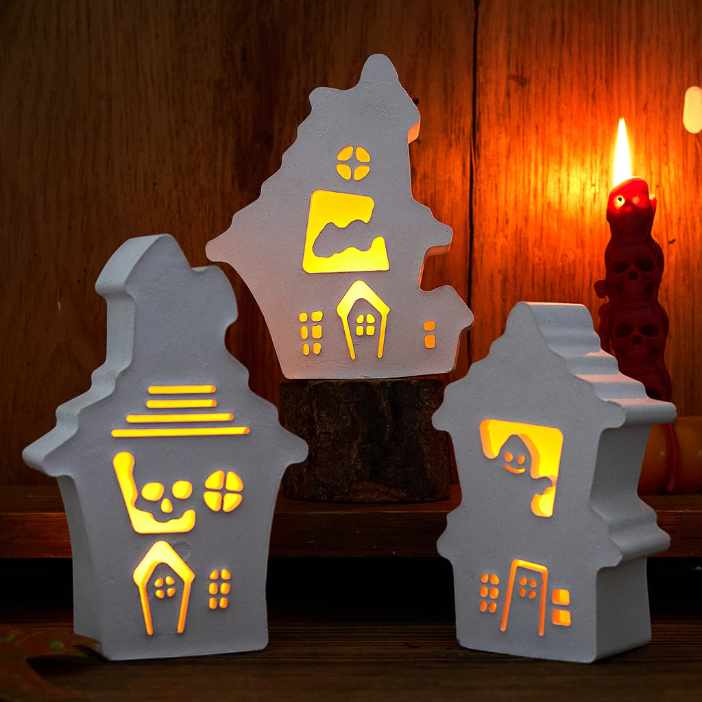 Ghostly House Ornament Silicone Mold