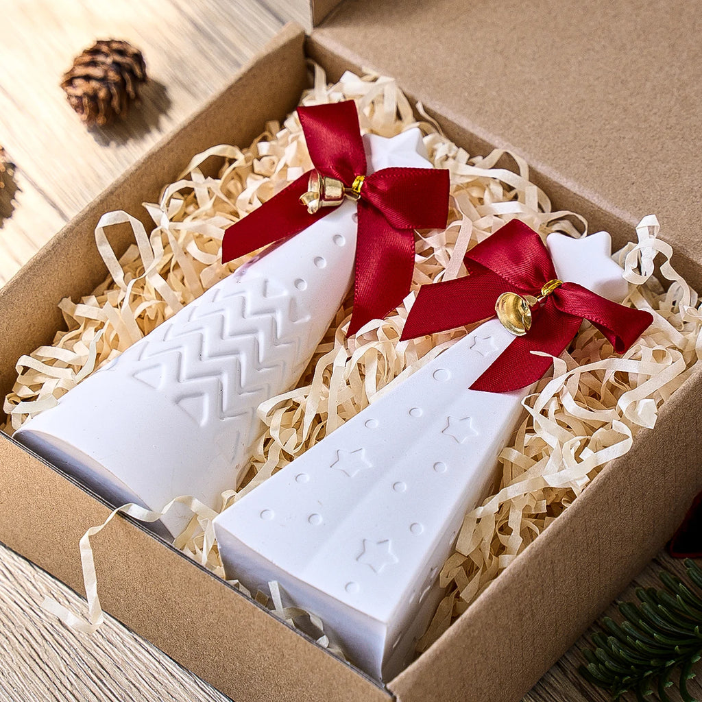 3D Christmas Tree Silicone Mold with Star Top