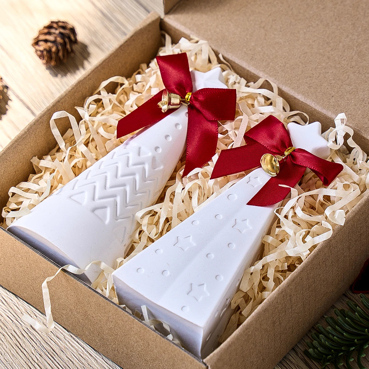 3D Christmas Tree Silicone Mold with Star Top