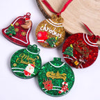 3Pcs Christmas Hanging Ornament Silicone Mold Set