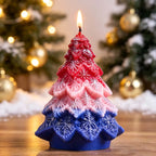 Nivara Rosette Christmas Tree Candle Silicone Mold