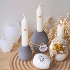 Ovum Smooth Bore Candle Holder Silicone Mold