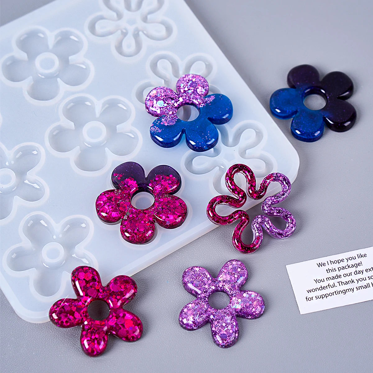 9 Cavity Petal Silicone Mold