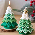 Nivara Rosette Christmas Tree Candle Silicone Mold