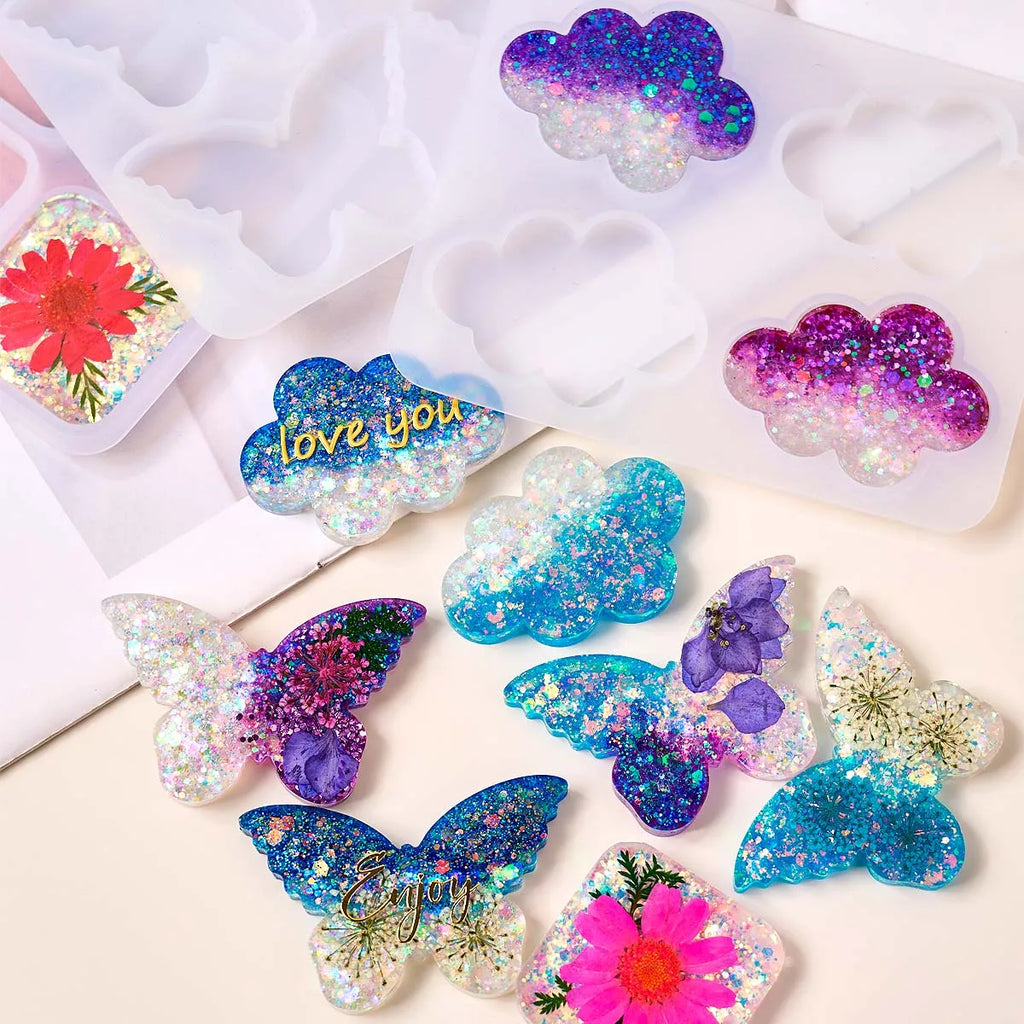 4 Cavities Pendant Silicone Molds