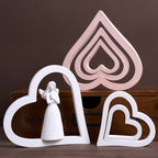 Nested Hollow Heart Casting Mold