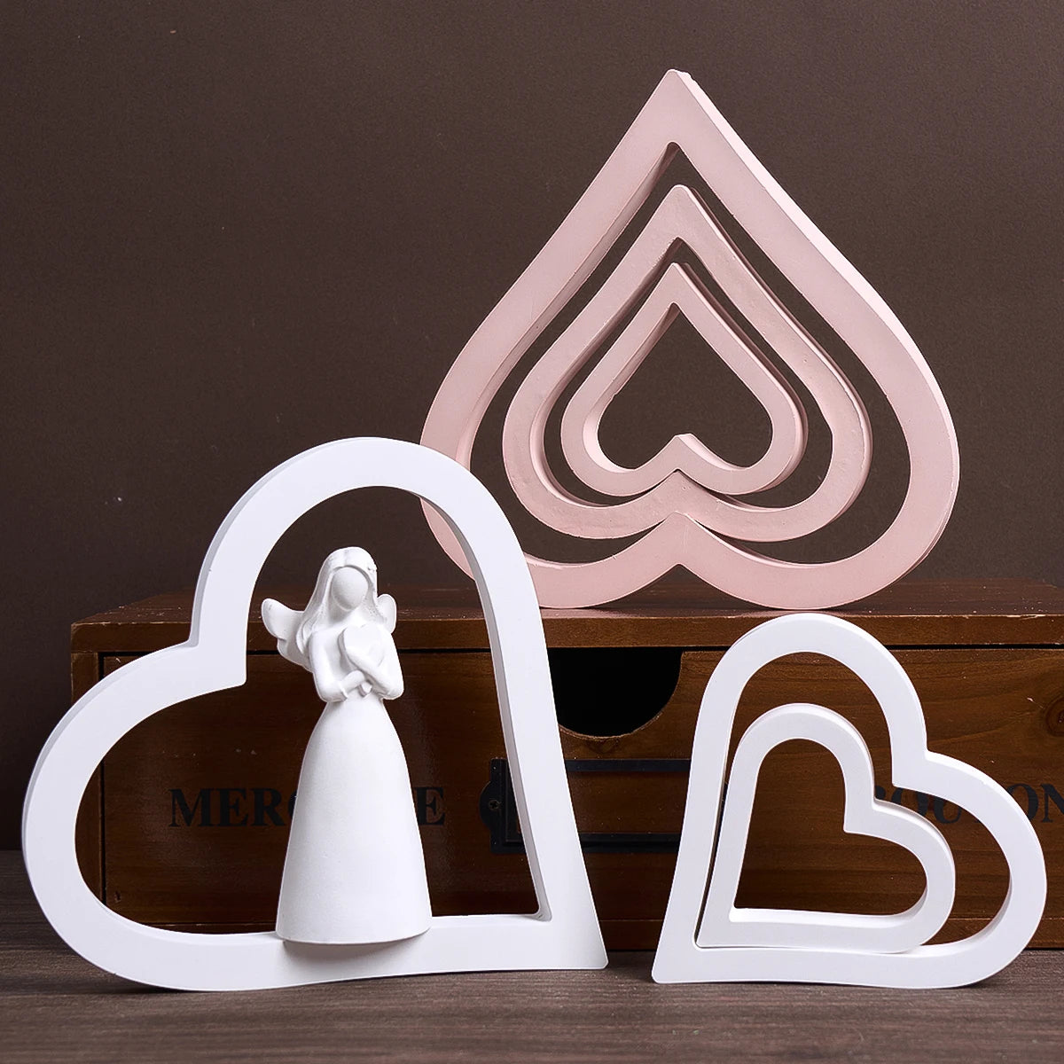 Nested Hollow Heart Casting Mold