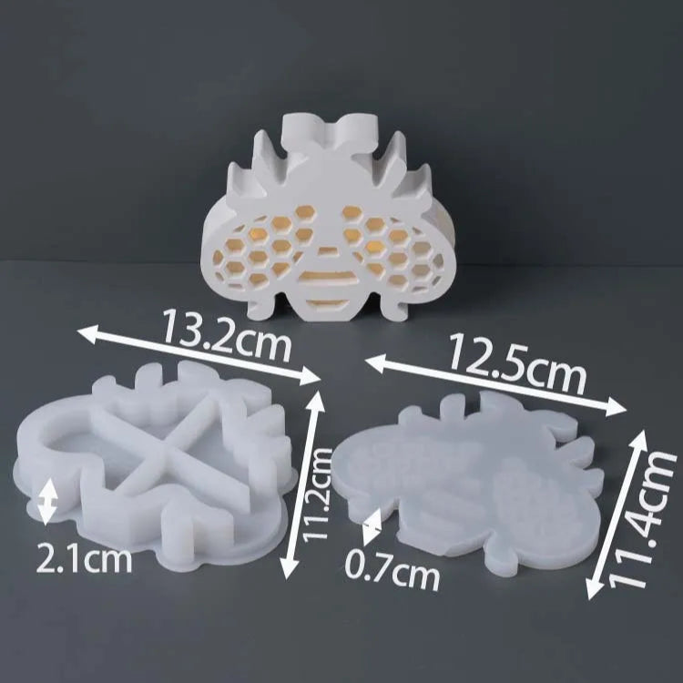 Bee Silhouette Lamp Silicone Mold Style B