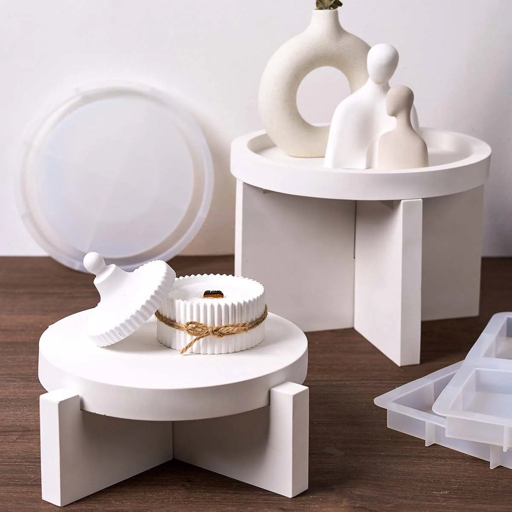 Round Display Shelf Silicone Mold.