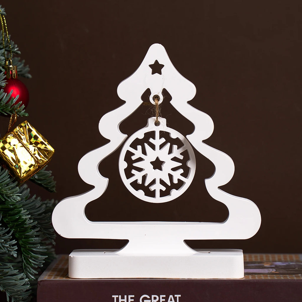 Christmas Tree Silicone Mold with Snowflake Ornament Design