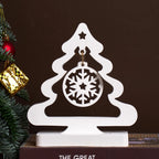 Christmas Tree Silicone Mold with Snowflake Ornament Design