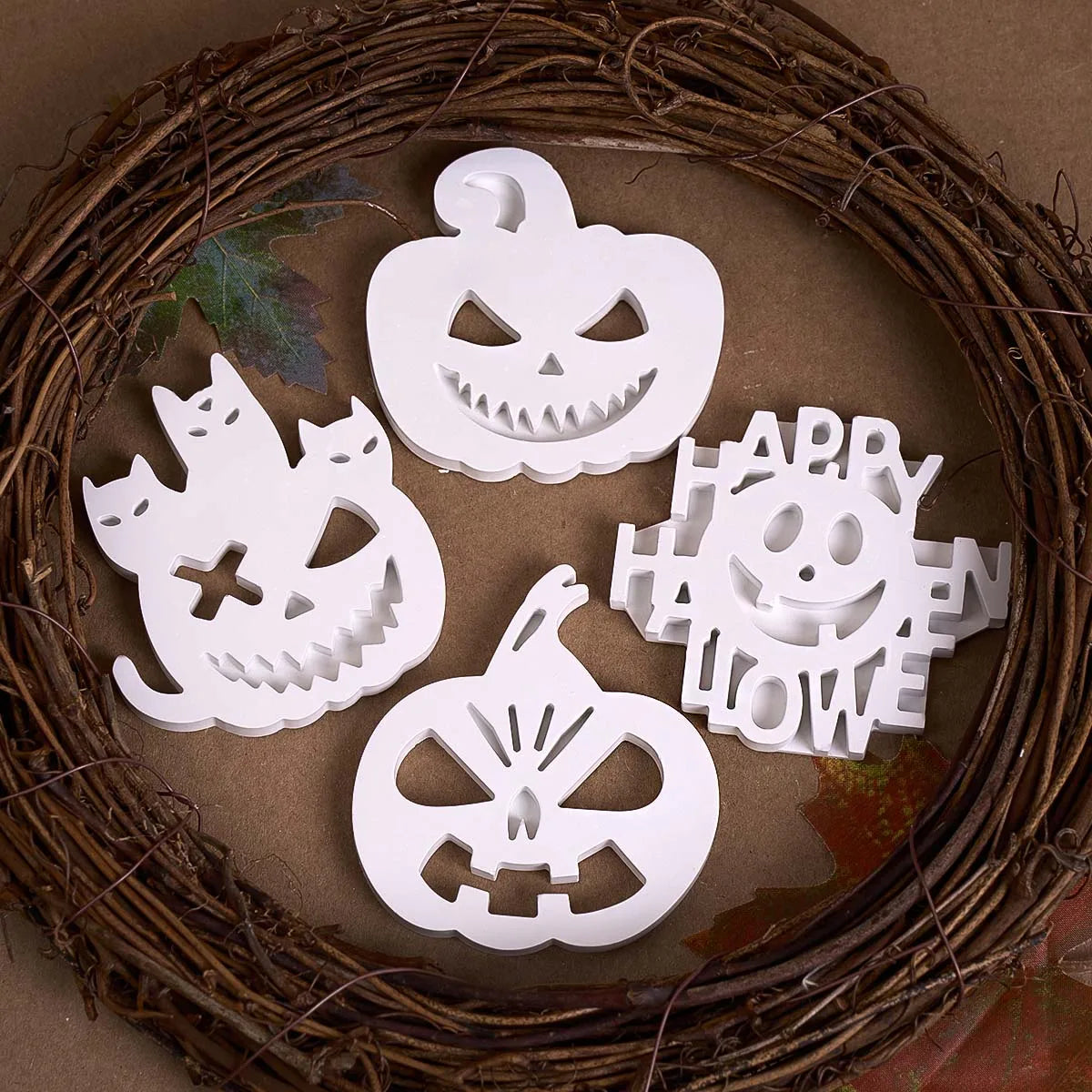 6 in 1 Halloween Pumpkin Silicone Resin Mold