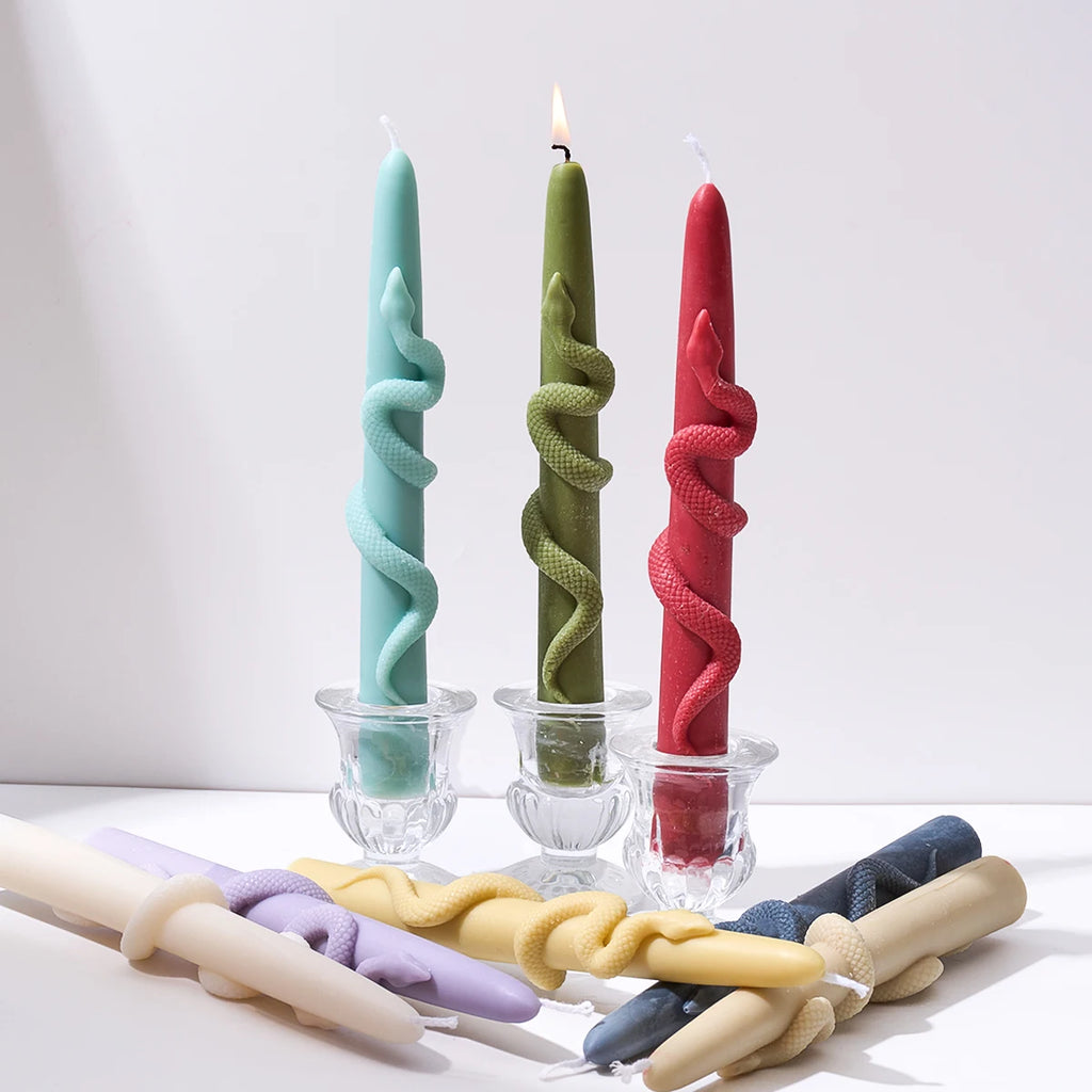 Twisted Snake Silicone Candle Mold