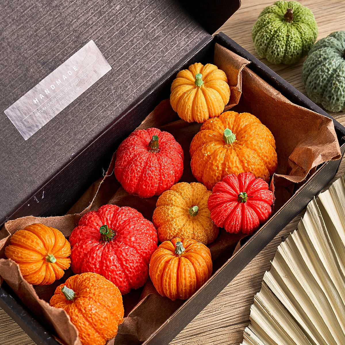 Pumpkin & Maple Leaf Silicone Candle Mold.