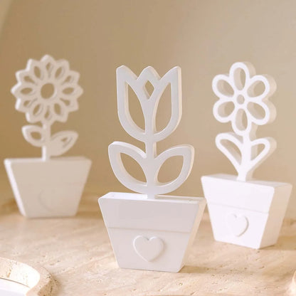 Hollow Floral Planter Ornament Silicone Mold