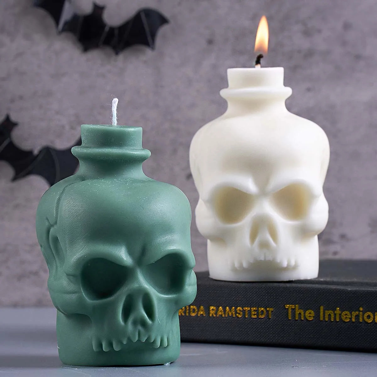 3D Skull Silicone Candle Mold
