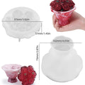 Rose Candle Cup Silicone Mold with Lid.