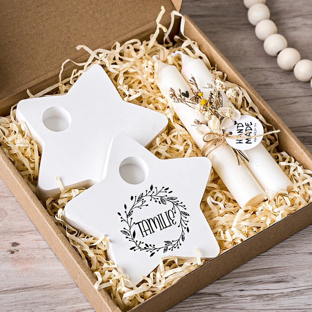 Star-Shaped Candle Holder Silicone Mold