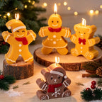Frostell Piped-Trim Gingerbread Family Silicone Candle Mold