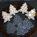 Christmas Tree Silhouette Lamp Silicone Mold.