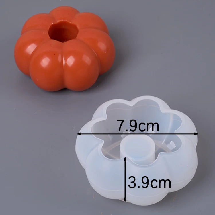 Pumpkin Candle Holder Silicone Mold