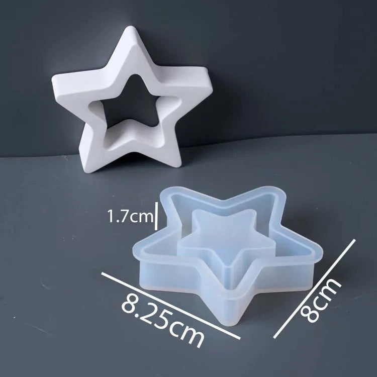 Hollow Star Decor Silicone Mold
